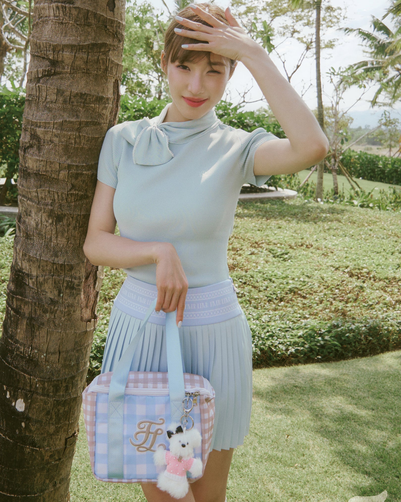 ゴルフ fairliar フェアライアー レディース ベスト ニット（ホワイト