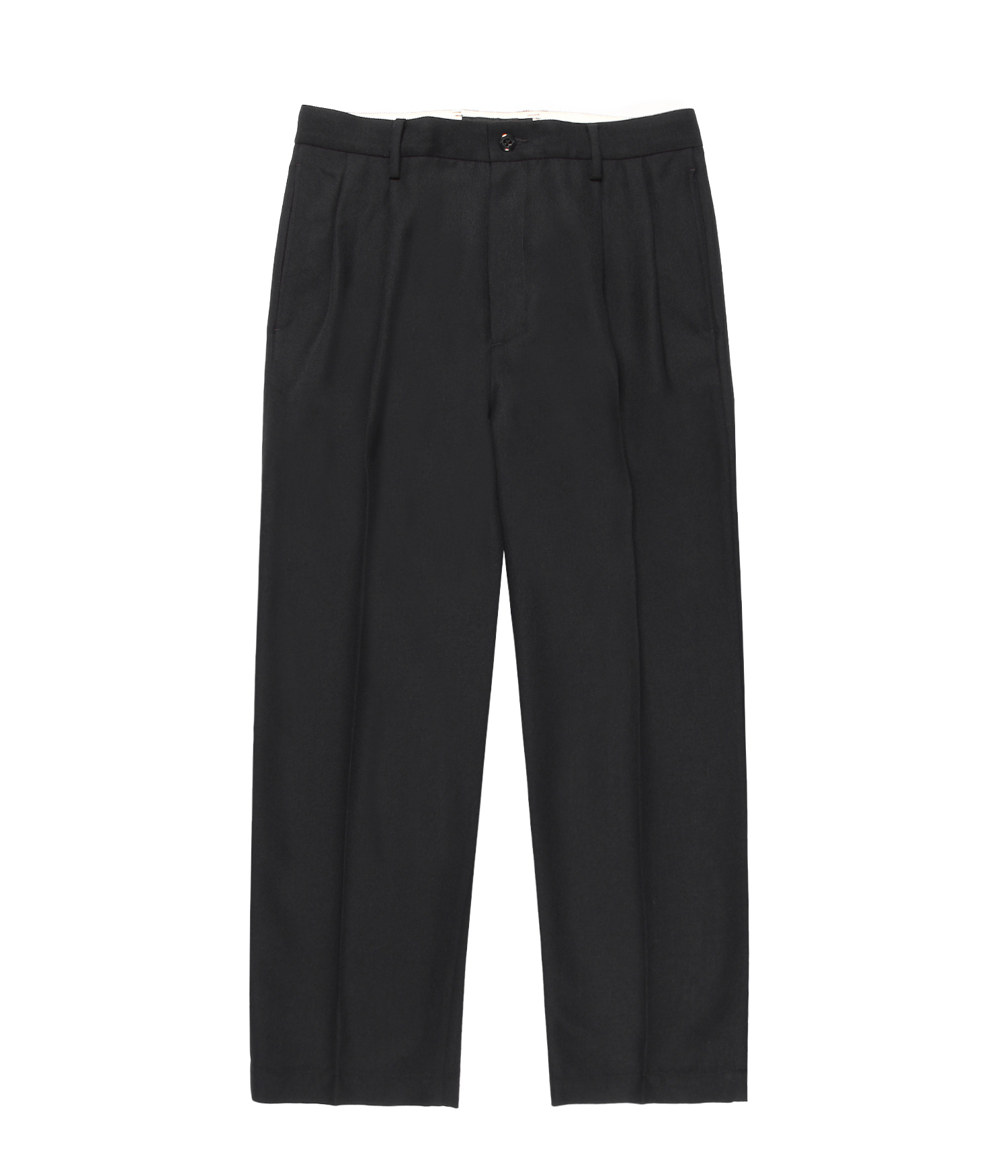 WACKO MARIA (DOUBLE PLEATED CHINO TROUSERS TYPE-2) BLACK - FAMLEST