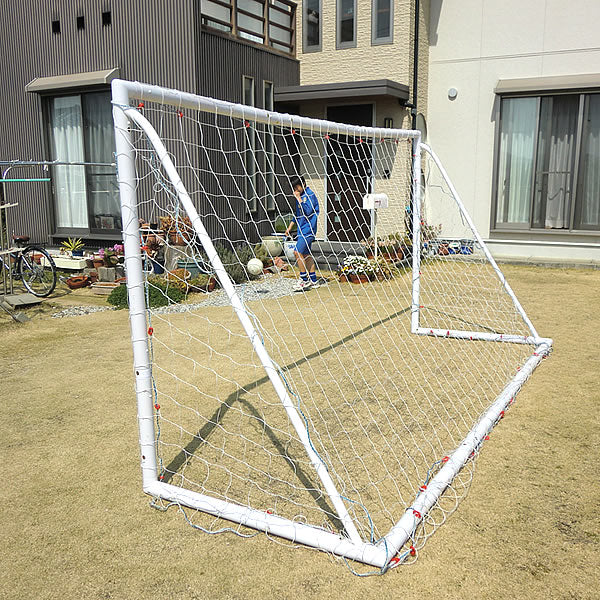 PVCミニサッカーゴール 3.6m×1.8m （1台） 組み立て式 通販
