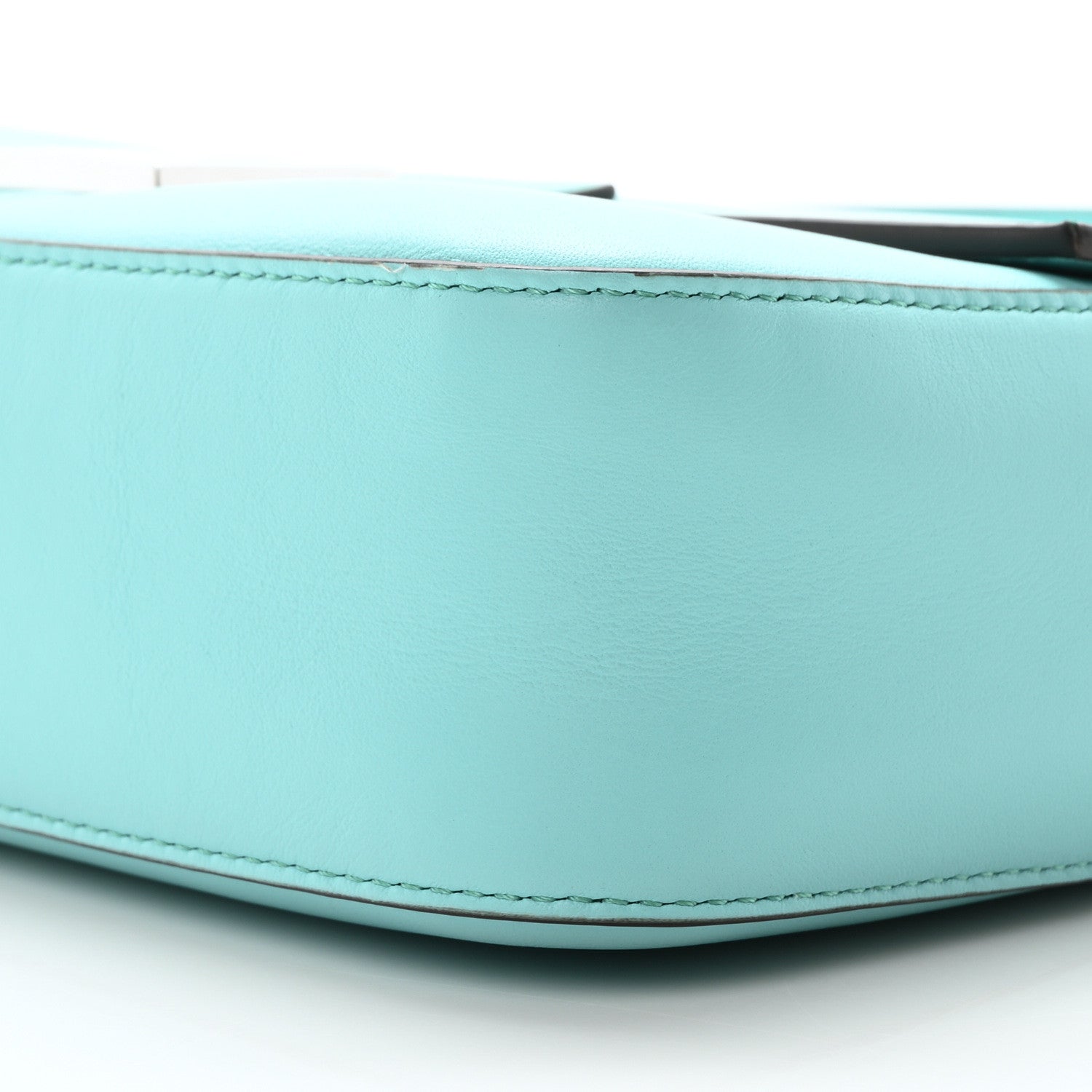 Fendi X TIFFANY Nappa Silver Baguette Blue Tiffany Silver 1677064