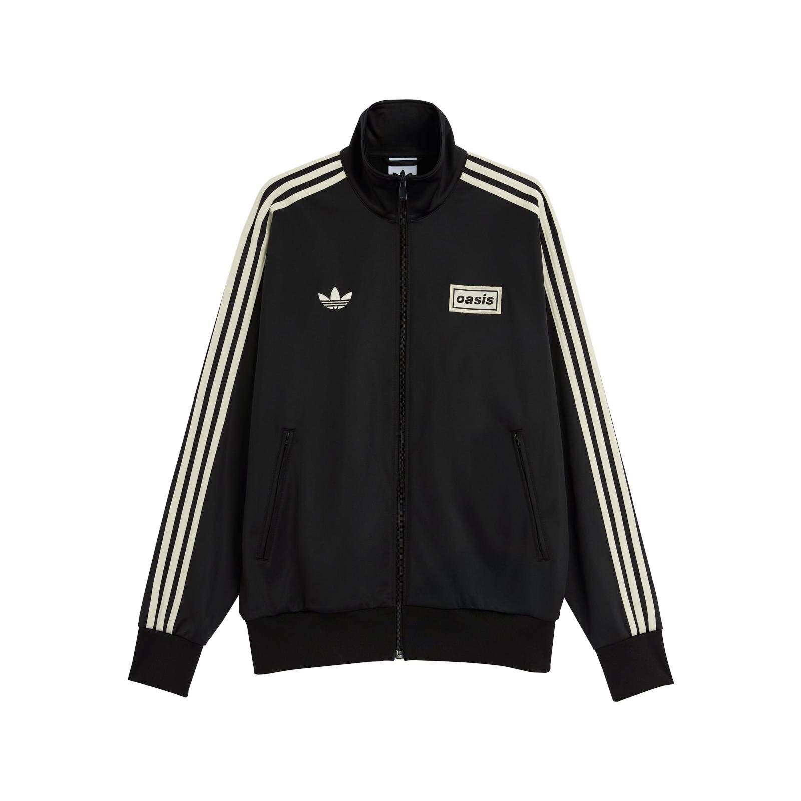 オアシス×アディダス オリジナルスのスニーカー、黒アッパーに“ネオン