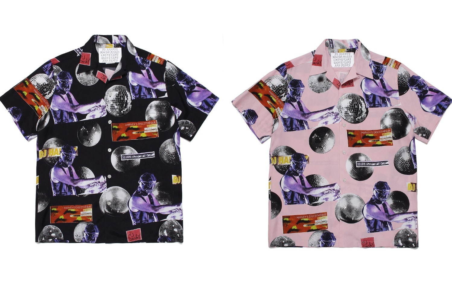 ワコマリア“DJ界のレジェンド”DJ ハーヴィーとコラボ、ミラボール柄