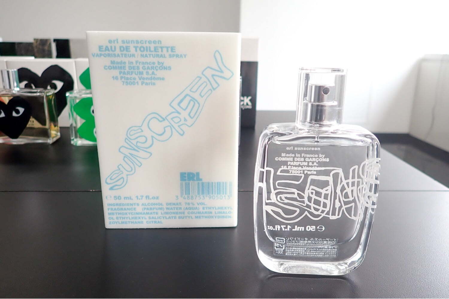 コム デ ギャルソン×ステューシーのユニセックス香水、“ラグナビーチ