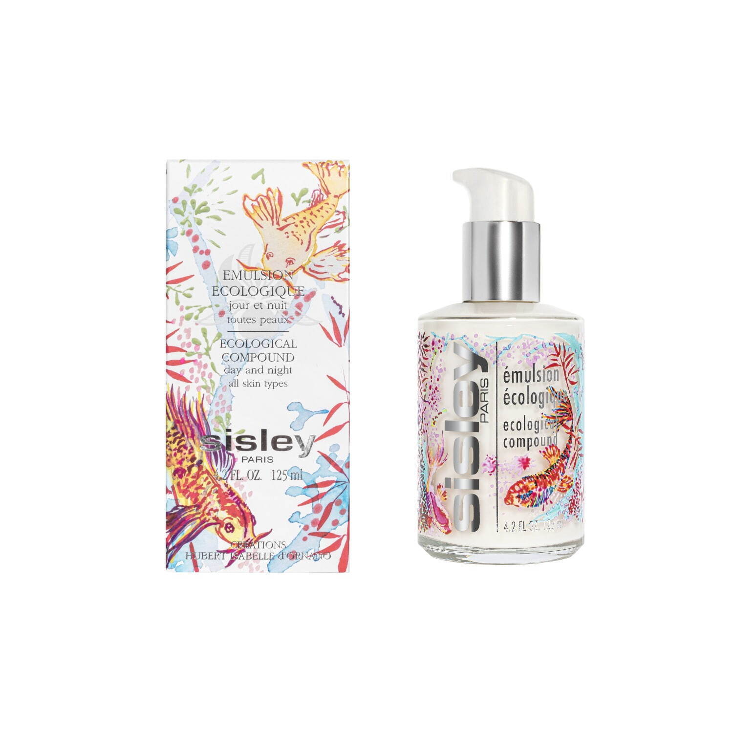 シスレー人気美容乳液「エコロジカル コムパウンド」“幸運の魚”を描い