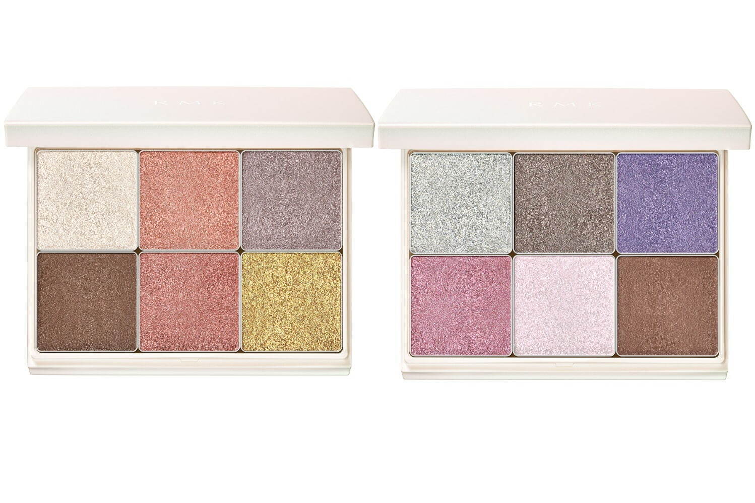 RMK2021年クリスマスコスメ第1弾、6色セットの“キラキラ”アイパレット