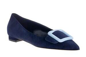 マノロ ブラニク”スクエアバックル”パンプス「メイセール」に日本限定