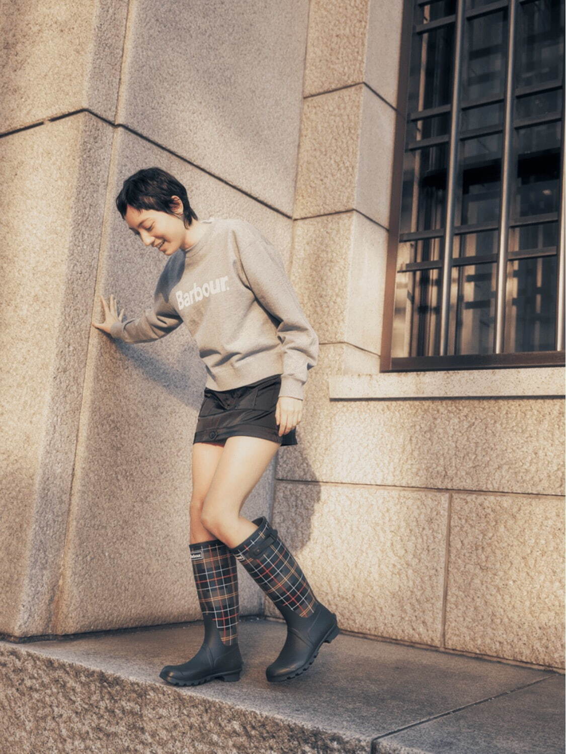 写真2/5｜バブアーの24年春夏新作、“タータンチェック”のバンドカラー