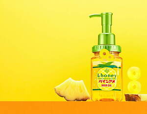 アンドハニー「パインアメ」限定コラボヘアケア、甘酸っぱいパインアメ