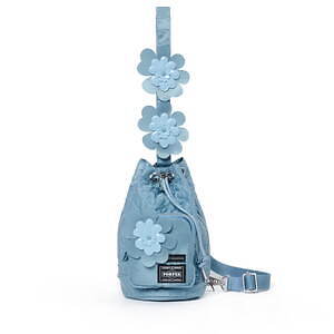 セシリー バンセン×ポーター、“フラワー装飾”の巾着型バッグ＆ミニ