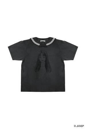 ミキオサカベ×伊藤潤二のホラー漫画「富江」“目”が浮かび上がるTシャツ