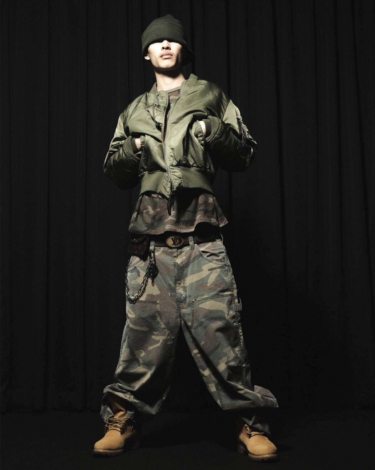 ディッキーズ×フューチャー アーカイブのワークパンツ、ヴィンテージ