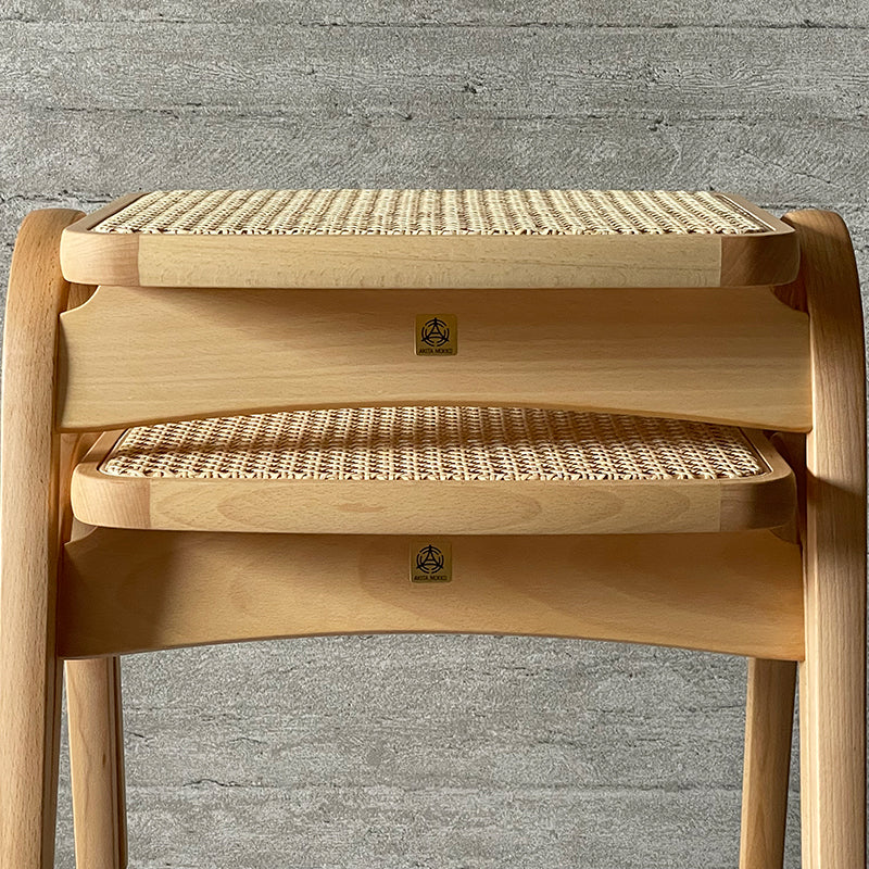 秋田木工 NO.202スツール 籐座面/オイル塗装（別注タイプ） – FELICE