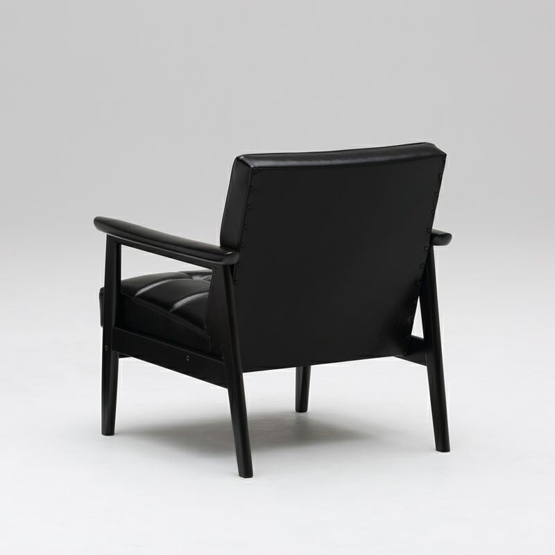 カリモクKチェア 1シーター ws1150BW 1人掛けソファ 黒 1998年製