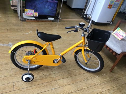 無印良品 こども自転車 16型幼児自転車 イエロー 神奈川県内手渡し