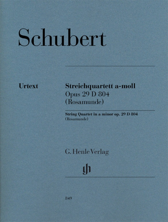 Schubert: String Quartet in A Minor, D 804, Op. 29 – Ficks Music