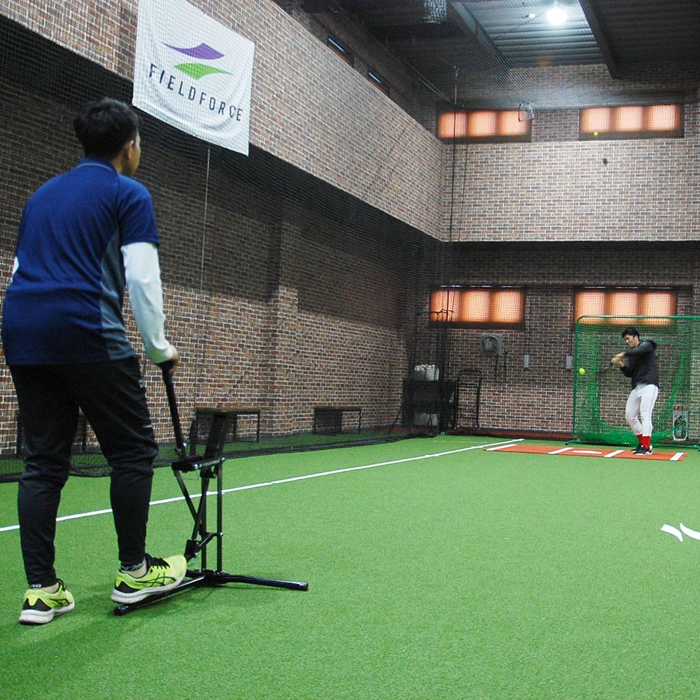 小型手動式ピッチングマシンMINI｜FKAM-300MINI｜【野球】フィールド