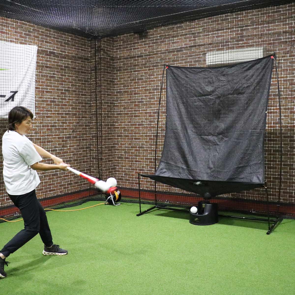 ソフトボール用トスマシン オートリターンネット｜FTM-350ARTAN