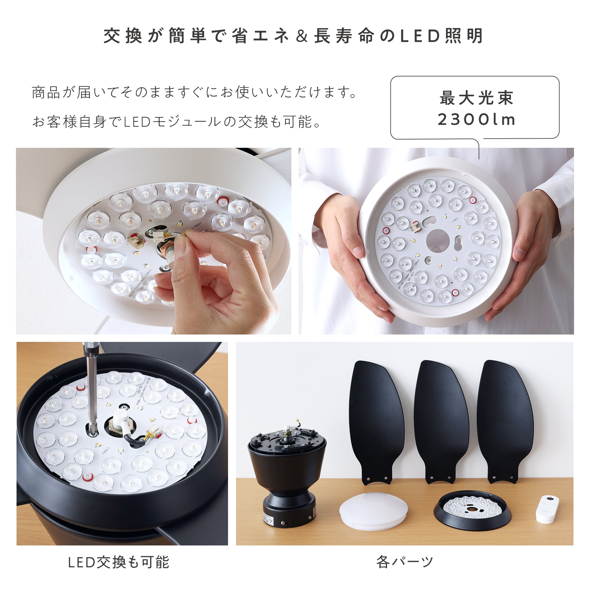 あす着] シーリングファンライト DCモーターブラシレス 静か 省エネ