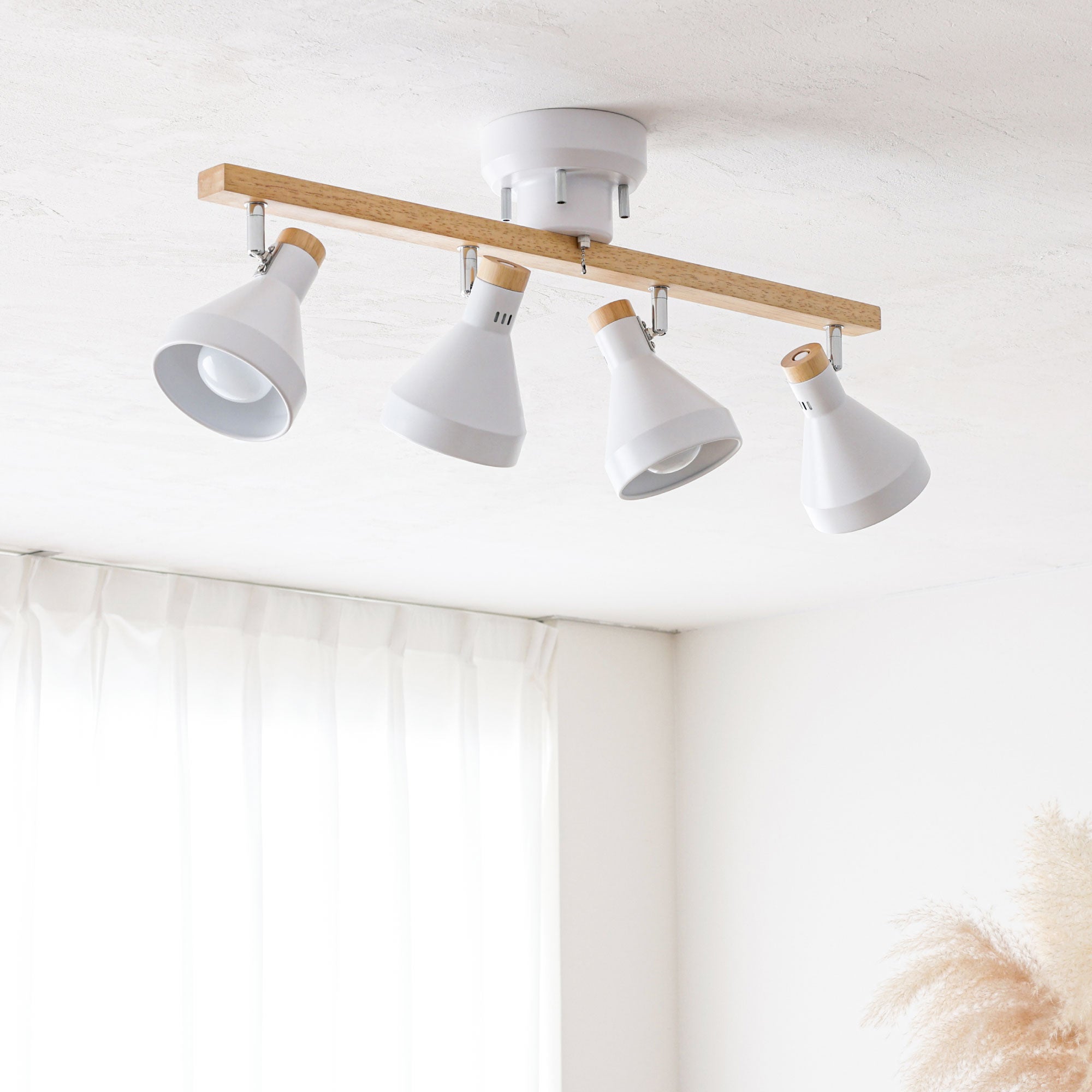 あす着] 明るさ6～10畳 シーリングライト LED 4灯 リモコン付き