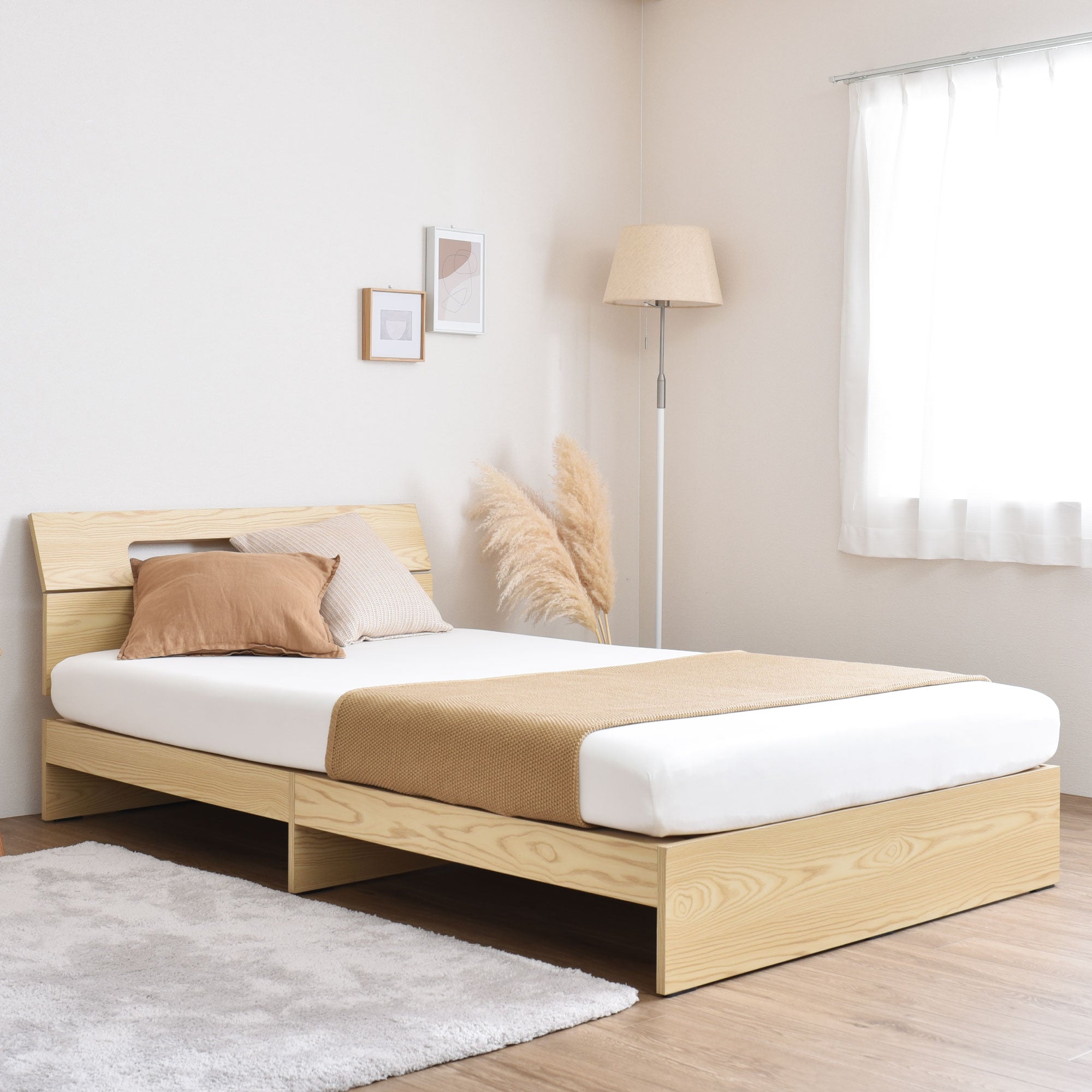 あす着] S/SD/D シングル セミダブル ダブル すのこベッド ヘッド