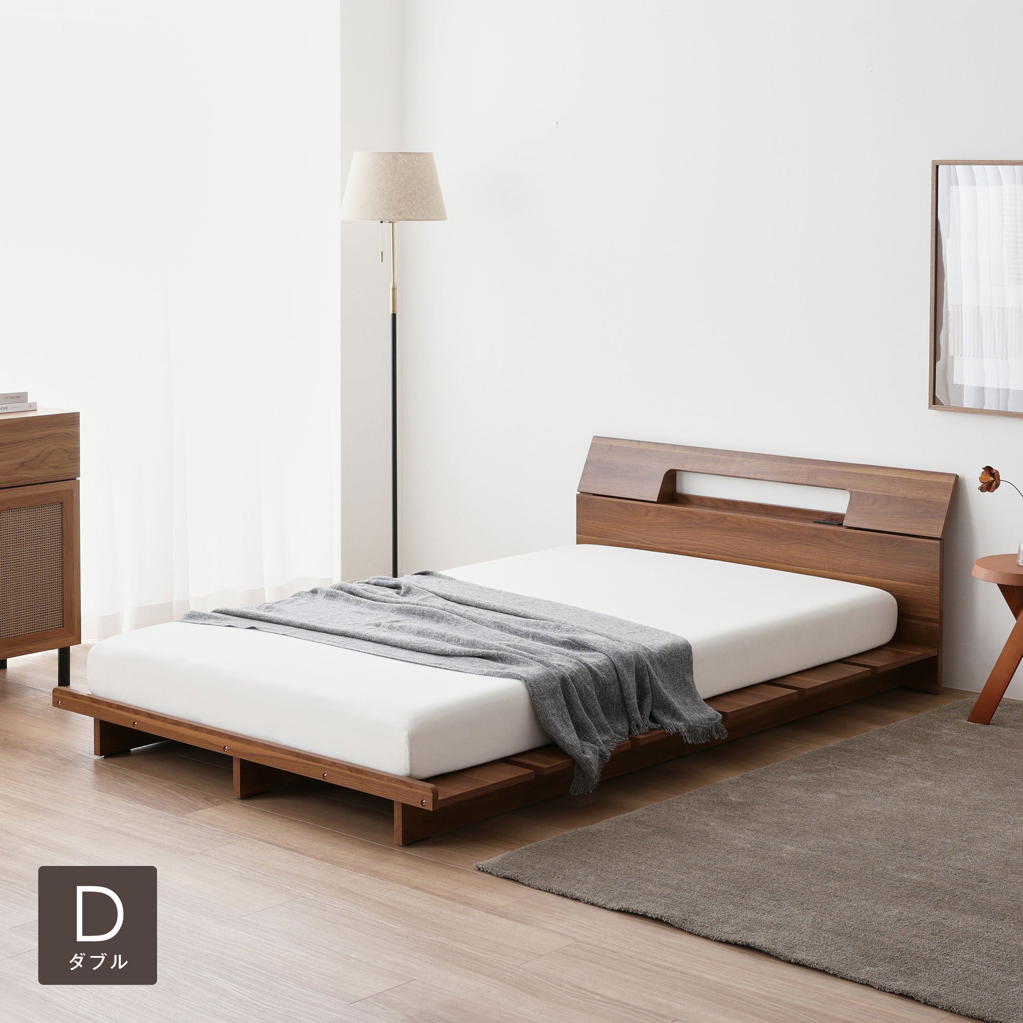 あす着] S/SD/D シングル セミダブル ダブル すのこベッド ヘッド