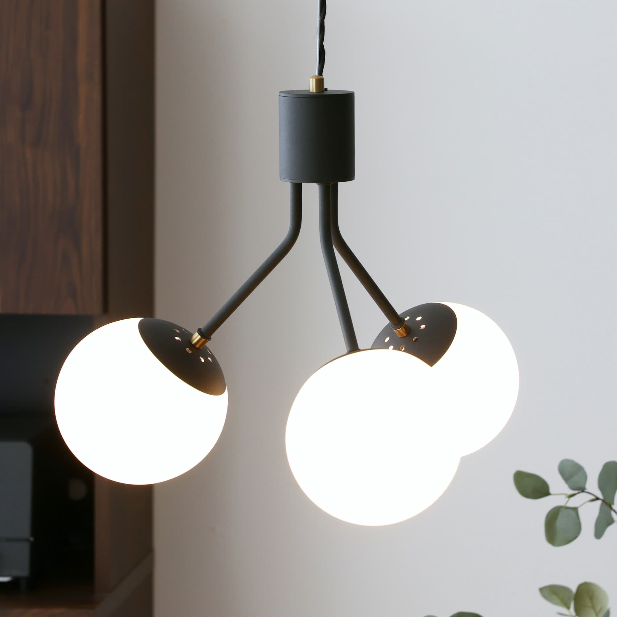 あす着]ペンダントライト リモコン付き 調光 調色 ガラス 丸 おしゃれ