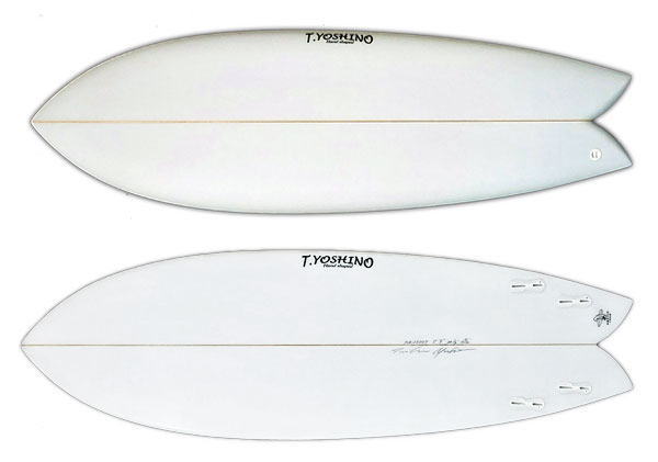 ハイブリッドクアッドフィッシュモデル/ヨシノシェイプサーフボード
