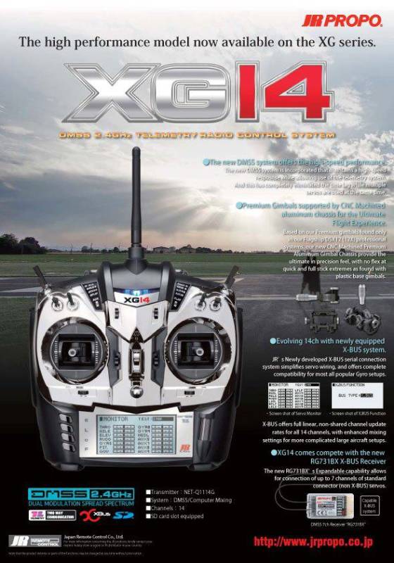 JR XG14 Transmitter