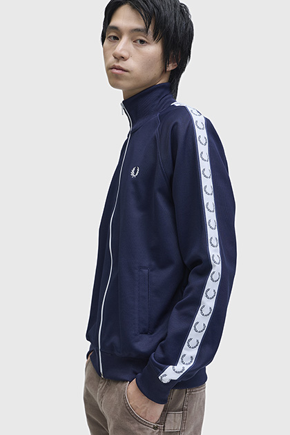 Taped Track Jacket(S 963：MIDNIGHT BLUE): | FRED PERRY JAPAN