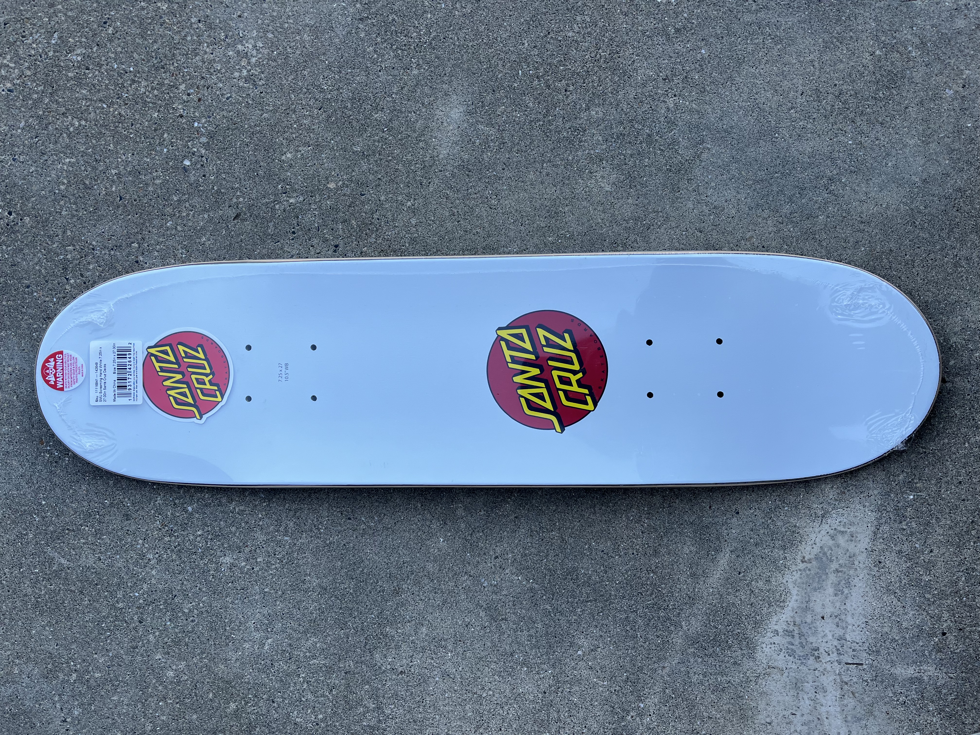 SANTA CRUZ SKATEBOARD DECK 7.25インチ サンタクルーズ スケート