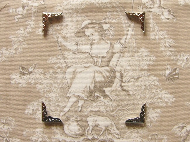 角飾り金具シルバー22mm×22mm 4個セット