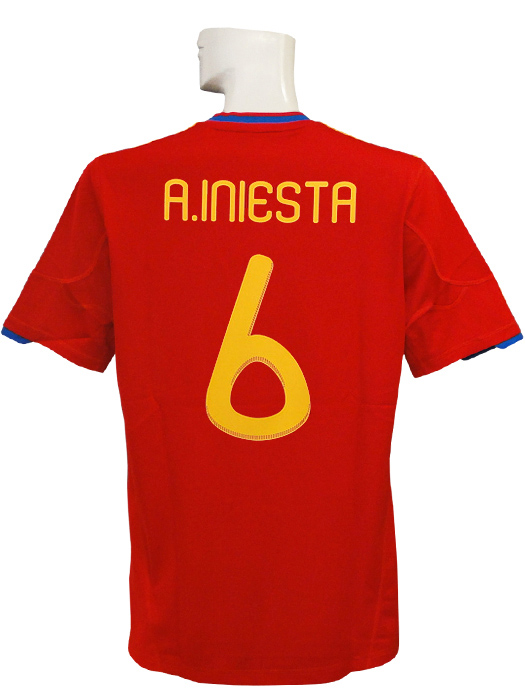 アディダス) adidas/10/11スペイン代表/ホーム/半袖/イニエスタ/JJ786