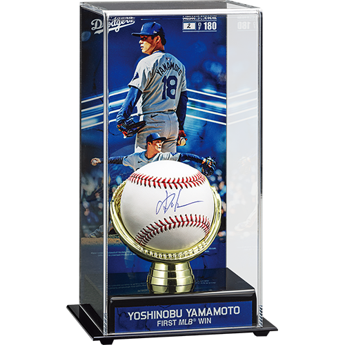 MLB™初勝利記念ドジャース 山本由伸投手直筆サインボール特製展示