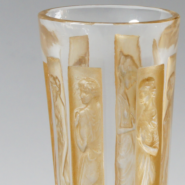 骨董 時代プレス 乳白色暈し カナリアイエロー コップ ゴブレット