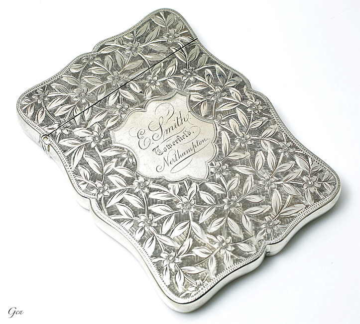 シルバー カードケース 名刺入れ アンティーク