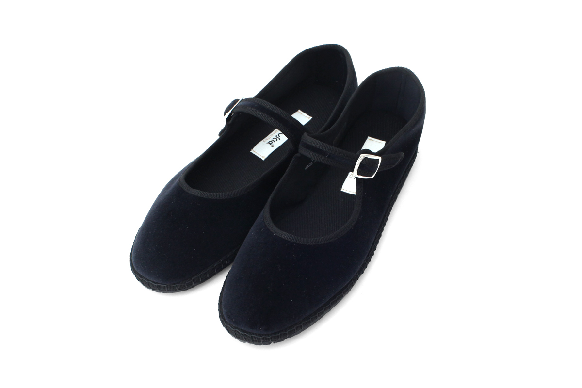 Sciuscià ベルベット MARYJANE (01 CLASSIC BLACK)