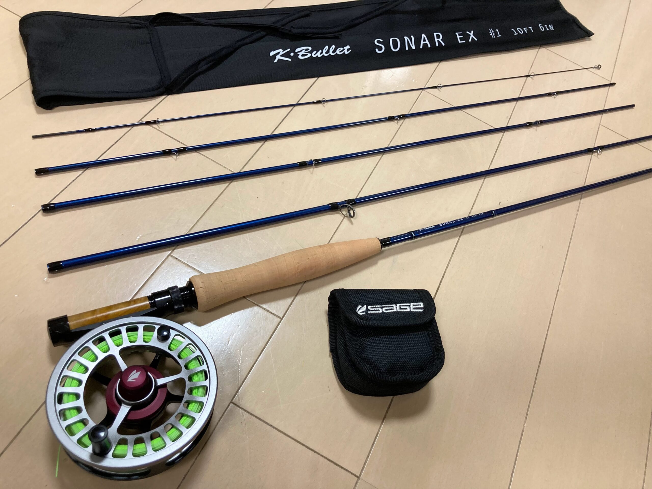 KⅡ 14ft7/8 フライロッド フライフィッシング フライリール KⅡ