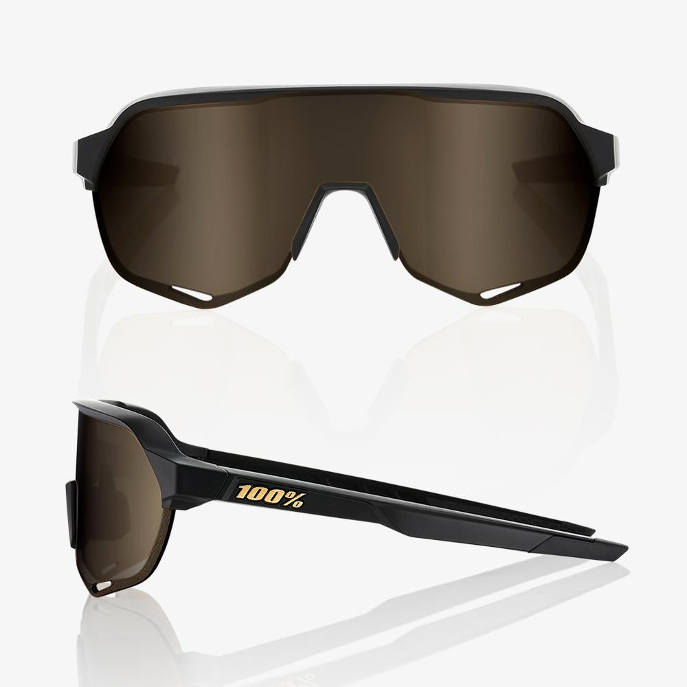 S2® - Matte Black - Soft Gold Mirror Lens – 100%