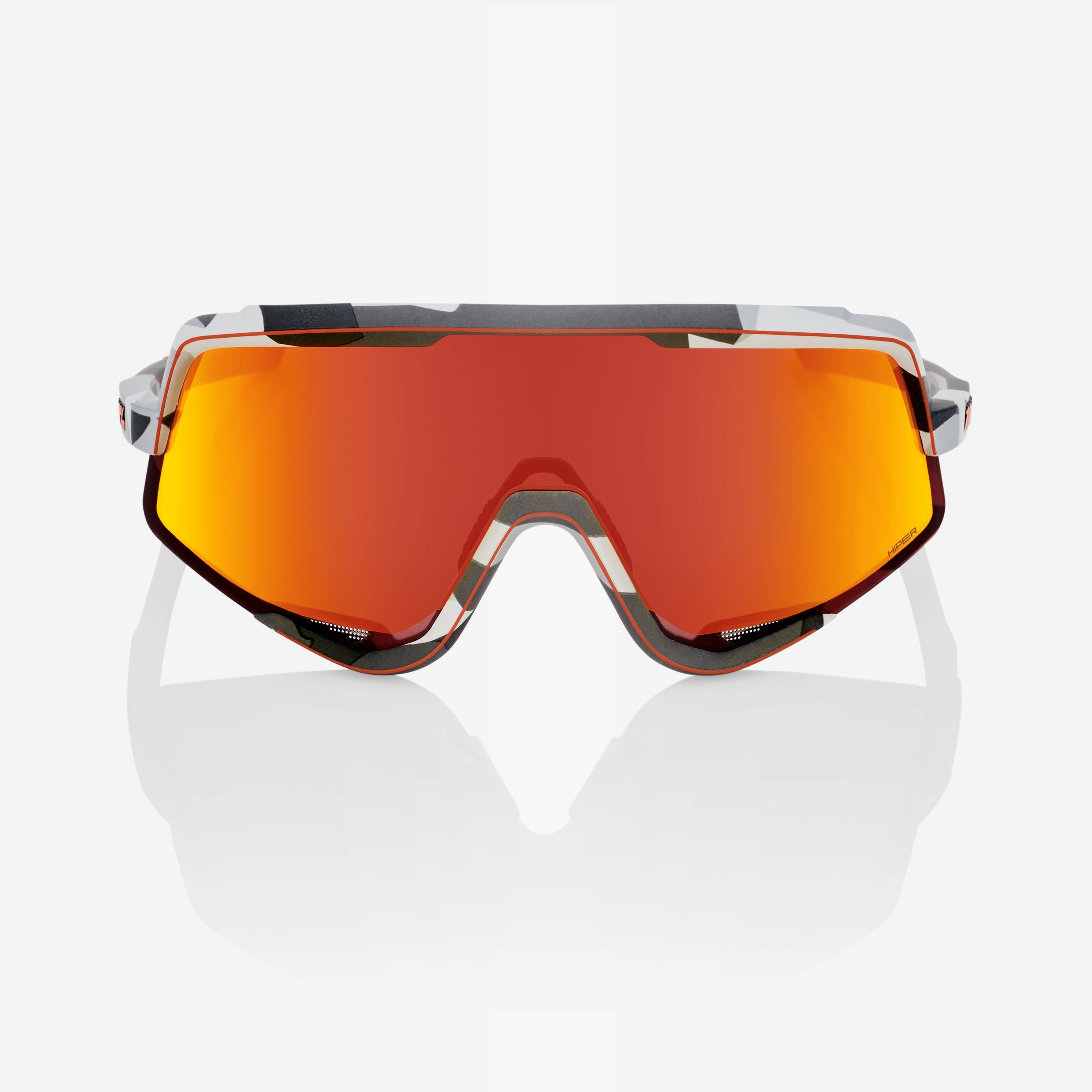 GLENDALE® - Soft Tact Grey Camo - HiPER® Red Multilayer Lens – 100%