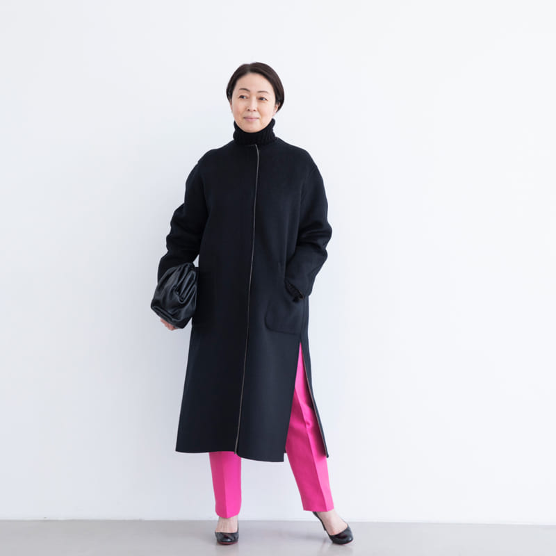 ケープとコート、 たとえばこんなコーディネート。 ［3］いつもの