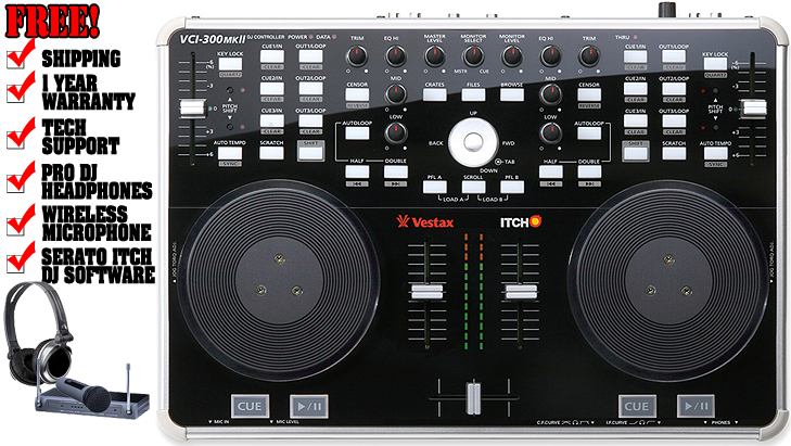 Vestax VCI-300 MKII, DJ Mixer, DJ Controller