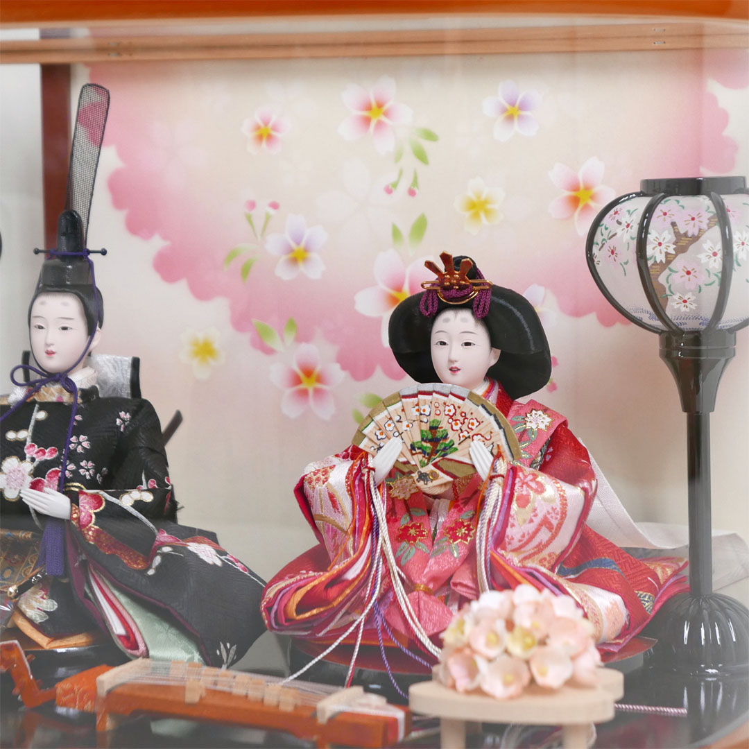 リーフ芥子親王ケース飾りが安い ～広島市の人形問屋十二段屋