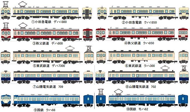 鉄道コレクション 第9弾 (全10種+シークレット) 10個入 (鉄道模型