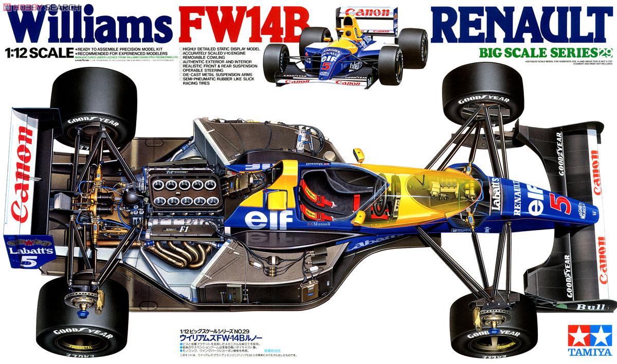 当時物、レア】タミヤ1/10 F1 F102 ウィリアムズルノー FW14 当時物