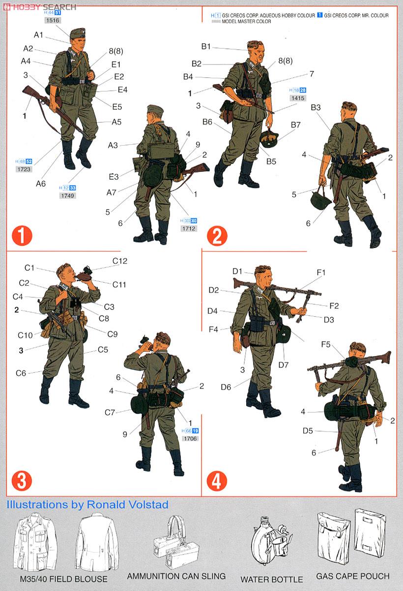 ドイツ国防軍歩兵チーム 第二次世界大戦 バルバロッサ 1941 1/6 ドイツ