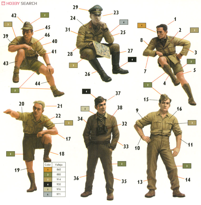 WWII アフリカ軍団指揮官 1942-43 ロンメル将軍 WWII アフリカ軍団指揮