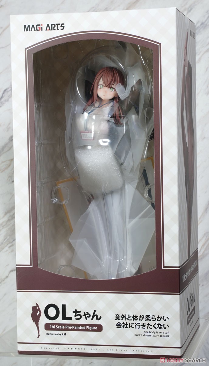 意外と体が柔らかい会社に行きたくないOLちゃん 白Ver. (フィギュア
