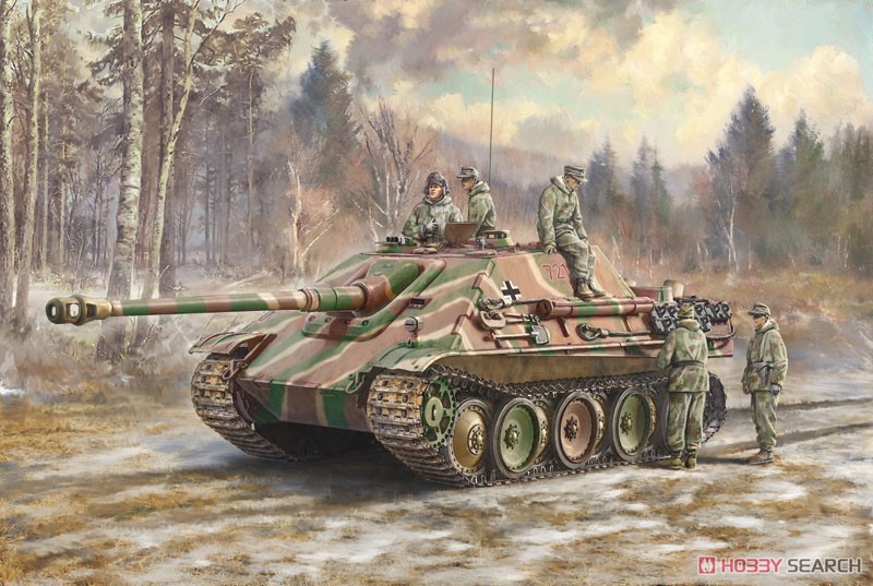 WW.II ドイツ軍 Sd.Kfz.173ヤークトパンター 冬季装備戦車兵 5体付属