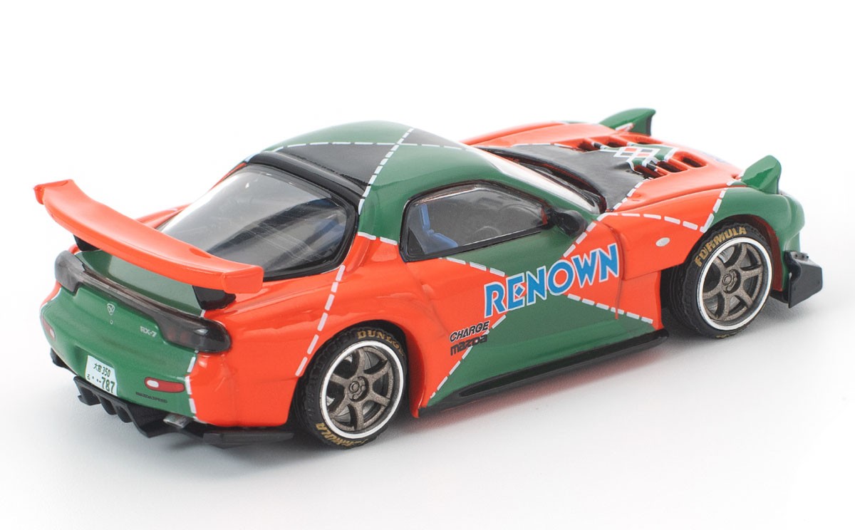 マツダ RX-7 RE雨宮 オレンジ/グリーン (ミニカー) - ホビーサーチ