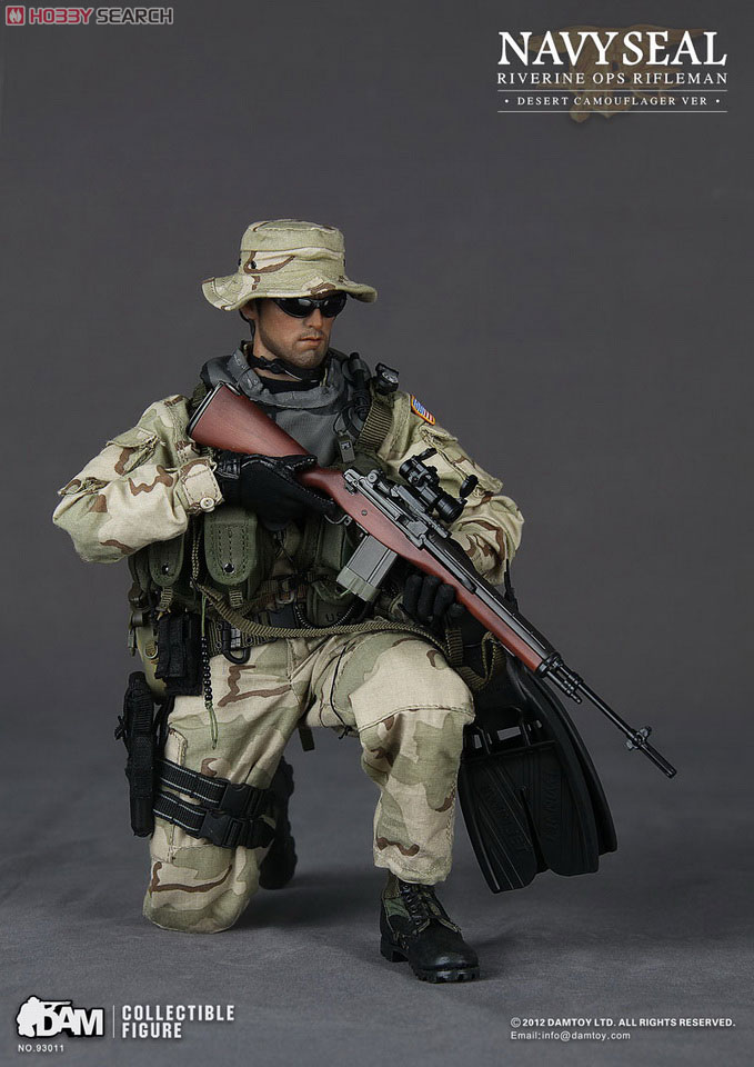 DAMTOY 1/6 Navy Seal Riverine OPS Rifleman Desert Camouflage ver